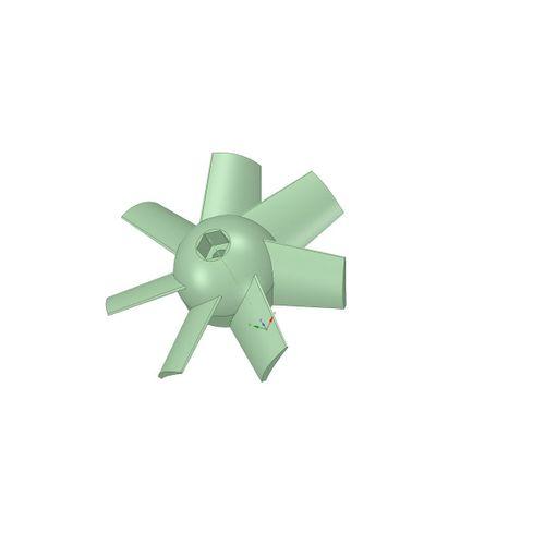 Tamamen 3D baskılı kanallı fan.