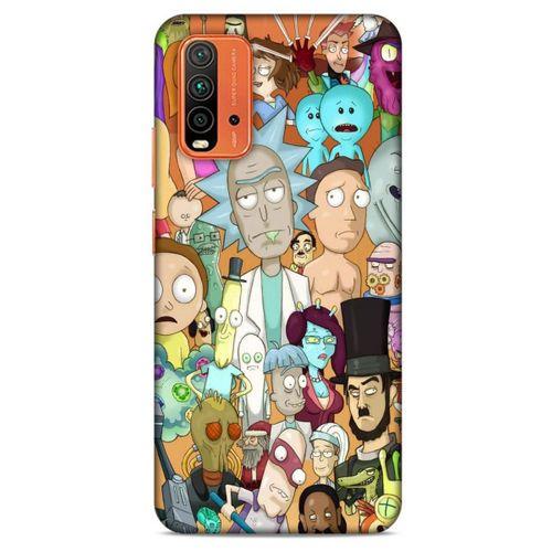 Xiaomi Redmi 9T Uyumlu Kılıf Rick And Morty (35) Fit Design Kılıf Cop Rick