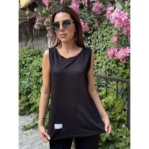 Kadın Askılı Yuvarlak Yaka Viskon Iki Iplik Bluz Ve Eşofman Altı Ikili Takım
