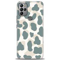 General Mobile GM 21 Pro Kılıf HD Baskılı Kılıf - Mavi Bej + Tam Ekran Koruyucu