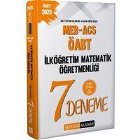 2025 MEB AGS ÖABT İlköğretim Matematik Öğretmenliği Tamamı Çözümlü 7 Deneme Pegem Akademi