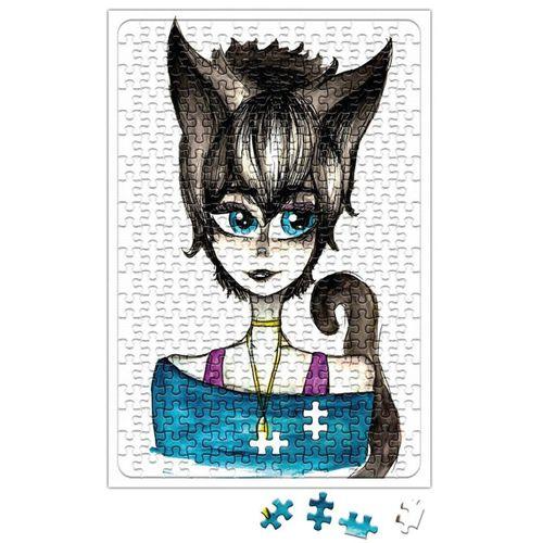 Menina Gata Puzzle 240 Parça Yapboz