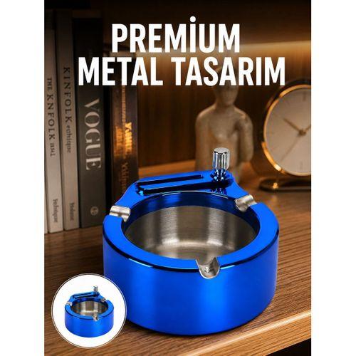 Dekoratif Çakmaklı Küllük Kolay Temizlenebilir Metal Yeni Nesil