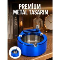Dekoratif Çakmaklı Küllük Kolay Temizlenebilir Metal Yeni Nesil