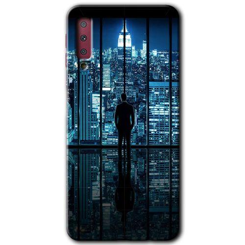 Galaxy A7 2018 Kılıf HD Desen Baskılı Arka Kapak - Şehir Manzarası
