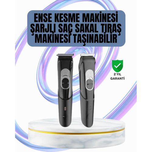 Ergonomik Tasarımlı, 3 Taraklı Profesyonel Şarjlı Saç Sakal Tıraş Makinesi