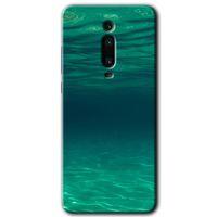 Xiaomi Mi 9T Kılıf HD Desen Baskılı Arka Kapak - Derin Deniz + Kırılmaz Cam