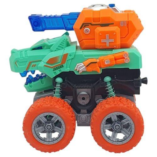 Sürtmeli Dinazor Araçlar - Sesli ve Işıklı - D500-19 - Turkuaz