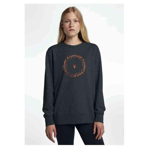 Lord Of The Rings Baskılı Füme Antrasit Kadın Sweatshirt