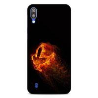 Lopard Samsung Galaxy M10 Uyumlu Kılıf FireX (30) Silicone Case Ateş Kartal