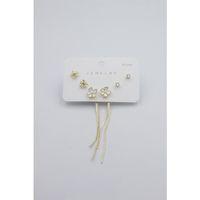 Çoklu Set Küpe - Altın