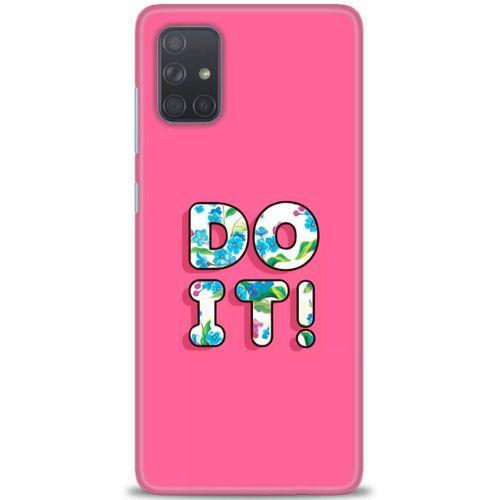 Samsung Galaxy A71 Kılıf HD Baskılı Kılıf - Do It + Tam Ekran Koruyucu