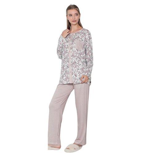 Limissi Viskon Desenli Pijama Takımı