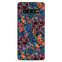 Lopard Samsung Galaxy S10 Uyumlu Kılıf Soyut Sanat (28) Desenli Arka Kapak