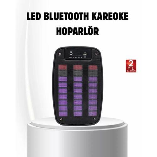 6.5” Led Işıklı Gts 1793 Bluetooth Hoparlör Güçlü Bass Ve Fm Destekli