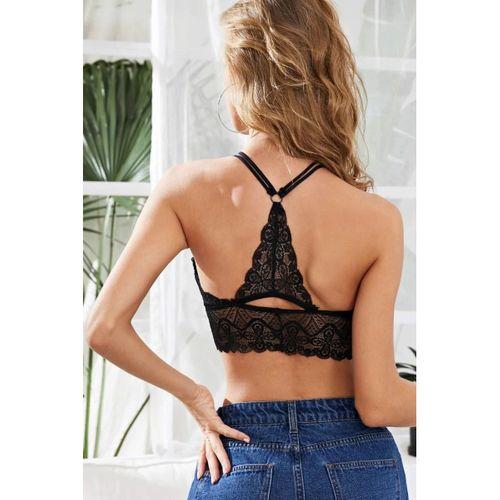 Kadın Siyah Dantel Büstiyer