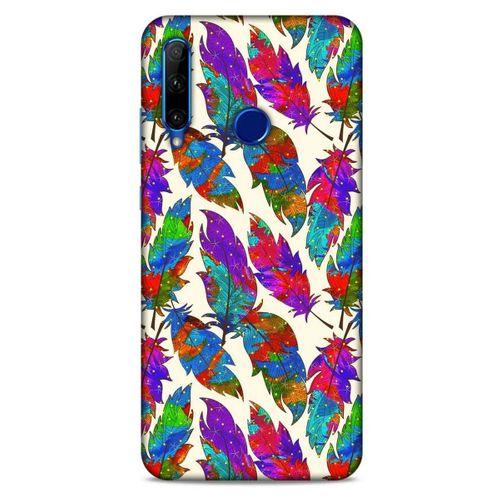 Huawei Y6P Kılıf Desenli Özel Seri Tüyler (34) Slim Armor Kılıf