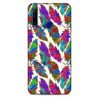 Huawei Y6P Kılıf Desenli Özel Seri Tüyler (34) Slim Armor Kılıf