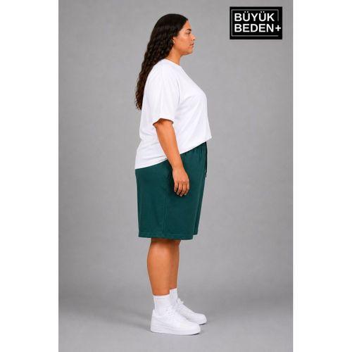 Süperlife Büyük Beden Kadın Bağcıklı Şort SPR26BSRK592