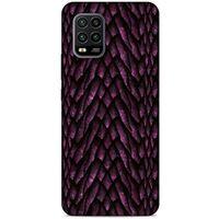 Xiaomi Mi 10 Lite Kılıf Dragons (7) Telefon Kılıfı Ejderha Skin Bordo