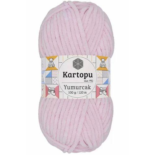 1 Adet Yumurcak Kadife El Örgü İpi Toz Pembe K1562