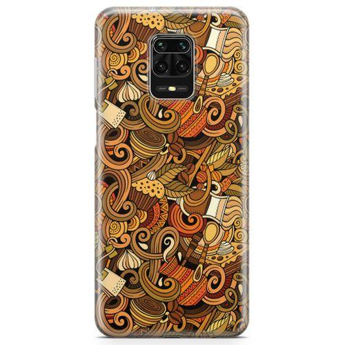 Xiaomi Redmi Note 9S Kılıf Doodle Türk Kahvesi Arka Kapak Koruma Desenli Full Koruyucu