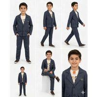 2-9 Yaş Jagger Kumaş 3 Parça Çocuk Takımı