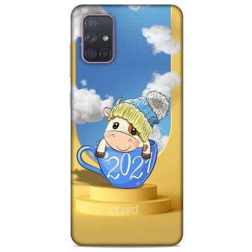 Samsung Galaxy A71 Kılıf FunnyMaX (3) Kapak Sarı Kupa Köpek