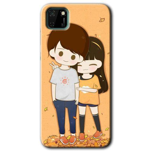 Potkal Hediye Fabrikası Huawei Y5P Kılıf HD Desen Baskılı Arka Kapak - Şıpsevdi Çift