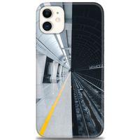 iPhone 11 Kılıf HD Baskılı Kılıf - Metro Station + Tam Ekran Koruyucu