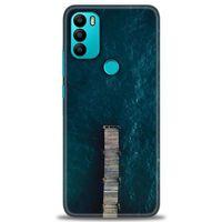 General Mobile GM 21 Plus Kılıf HD Baskılı Kılıf - İskele + Tam Ekran Koruyucu