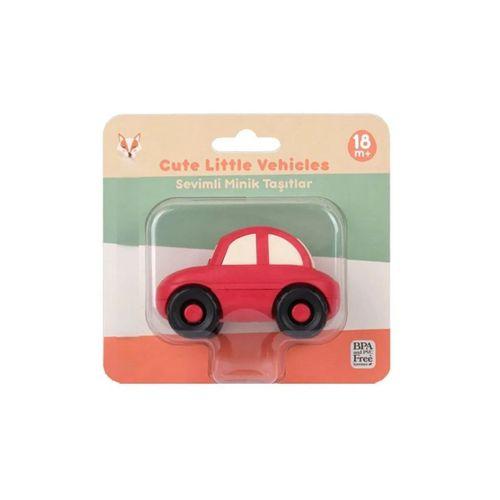 Sevimli Araba Tekli Kırmızı
