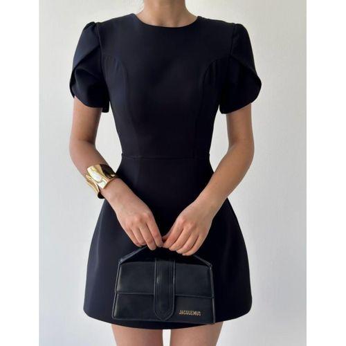 Alka İncili Fiyonk Detay Elbise