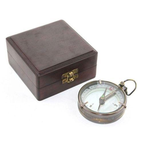 Ahşap Kutulu Pirinç Pusula Ksk3015
