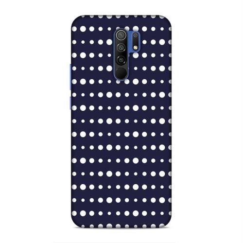 Xiaomi Redmi 9 Kılıf Lacivert Puantiye Arka Kapak Silikon Koruma Full Koruyucu