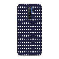 Xiaomi Redmi 9 Kılıf Lacivert Puantiye Arka Kapak Silikon Koruma Full Koruyucu
