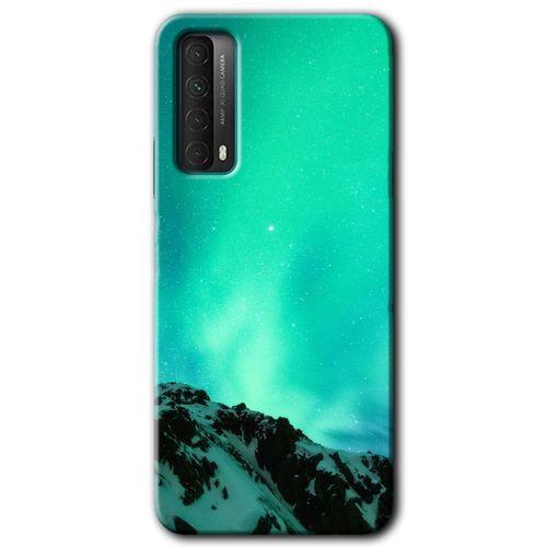 MRCİLETİSİM  Huawei P Smart 2021 Kılıf Kapak - Aurora +Hayalet Ekran Yandan Gözükmez