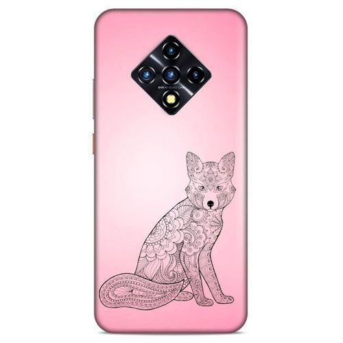 Lopard İnfinix Zero 8 Uyumlu Kılıf Tattoo's (42) Rugged Armor Kılıf Pembe Dövme