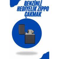 Siyah Kutulu Metal Çakmak Benzinli Hediyelik Eşya