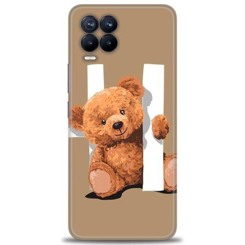 Realme 8 Kılıf HD Baskılı Kılıf - Teddy Hı + Tam Ekran Koruyucu