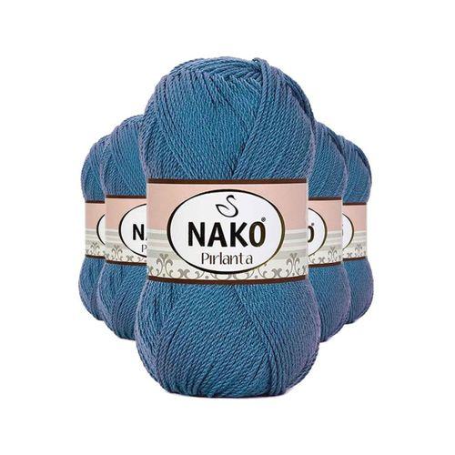 5 Adet Pırlanta Amigurumi El Örgü İpi Yünü Turkuaz 3409 - nako mudanis