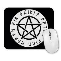 Runas e Pentagrama Mouse Pad