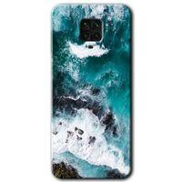 Xiaomi Redmi Note 9 Pro Kılıf Kapak - Deniz Kıyısı +Hayalet Ekran Yandan Gözükmez