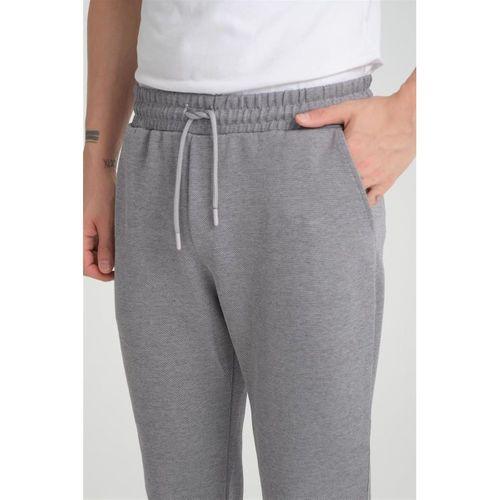 Premium Oxford Örme Regular Fit  Duble Paça Erkek Pantolon- Gri