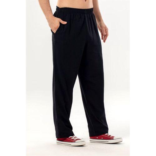 Şile Bezi Erkek Yazlık Şalvar Pantolon Siyah Syh