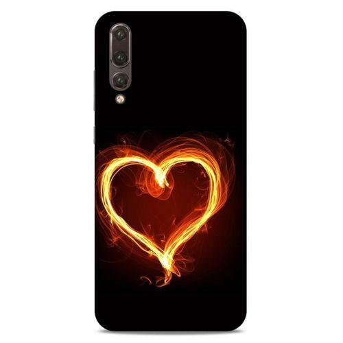 Lopard Huawei P20 Pro Uyumlu Kılıf FireX (24) Darbe Emici Kılıf Ateşli Kalp