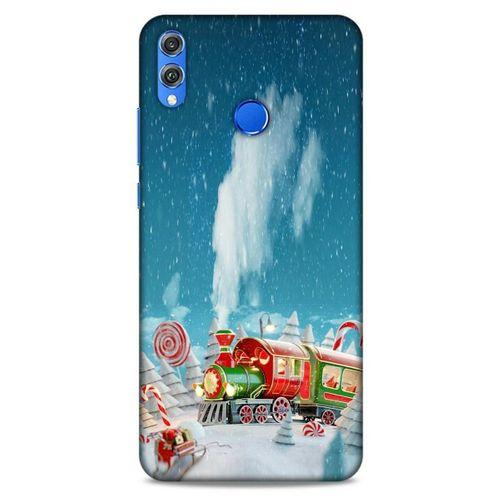 Huawei Honor 8x Kılıf Snowix (11) Tam Koruma Yeşil Kırmızı