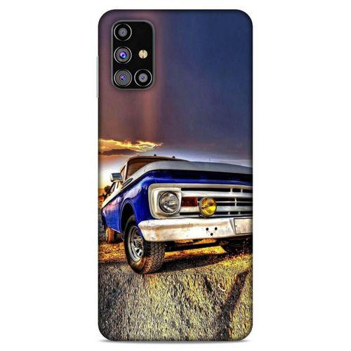 Lopard Samsung Galaxy M31s Uyumlu Kılıf PickUpX (32) Soft Silikon Kılıf Koyu Mavi