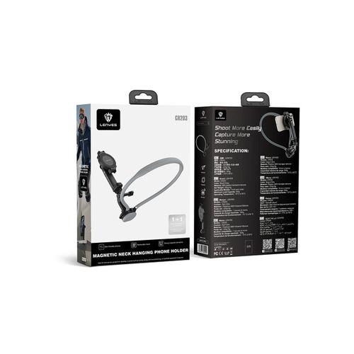 Lenyes CR203 2in1 Eller Serbest Magnetik Boyun Askılı Telefon Tutucu