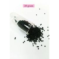 Dökme Cam Kum Boncuk (11/0) 2 mm - 20 Gram - Siyah - BNC010